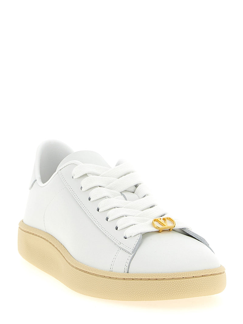 Baskets Valentino Garavani en veau blanc