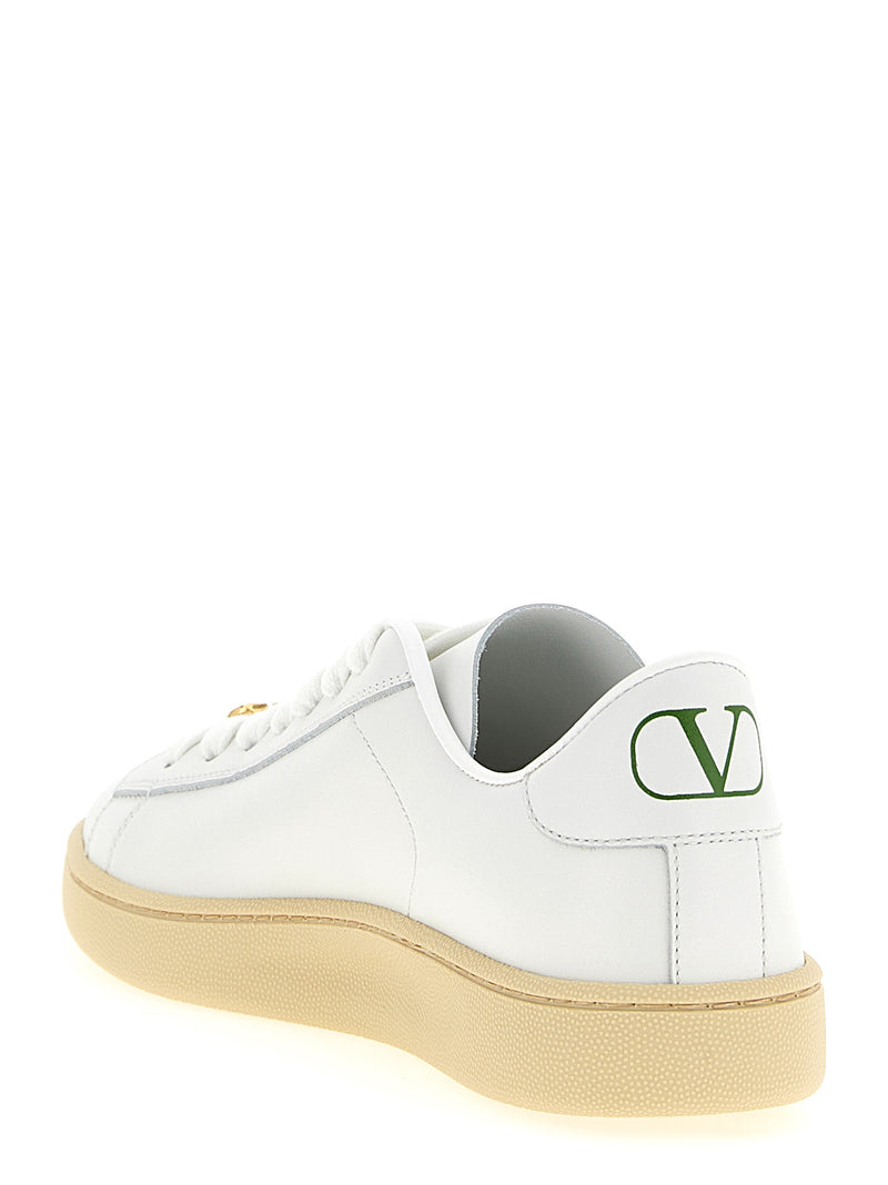 Baskets Valentino Garavani en veau blanc