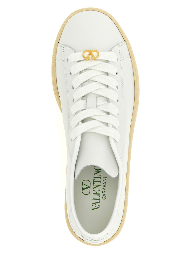 Baskets Valentino Garavani en veau blanc