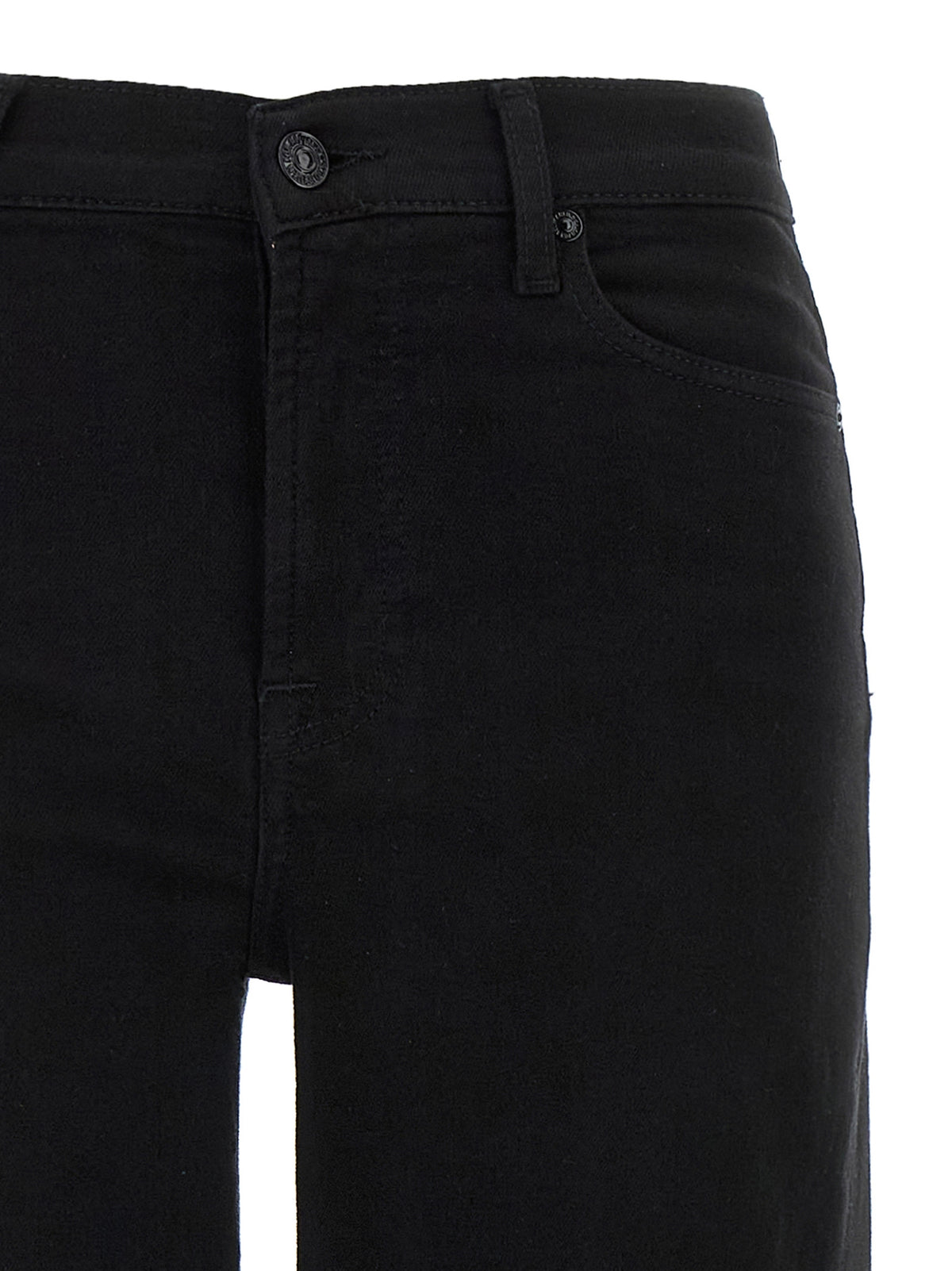 Jean évasé 7 For All Mankind en coton noir