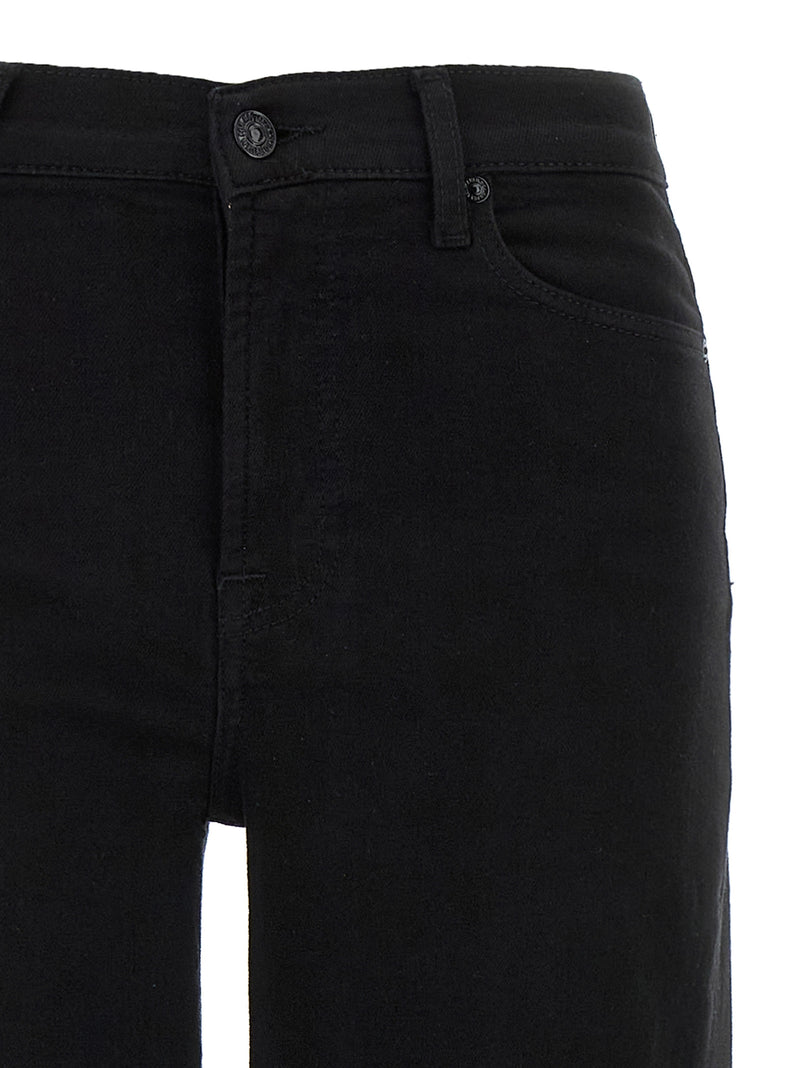 Jean évasé 7 For All Mankind en coton noir