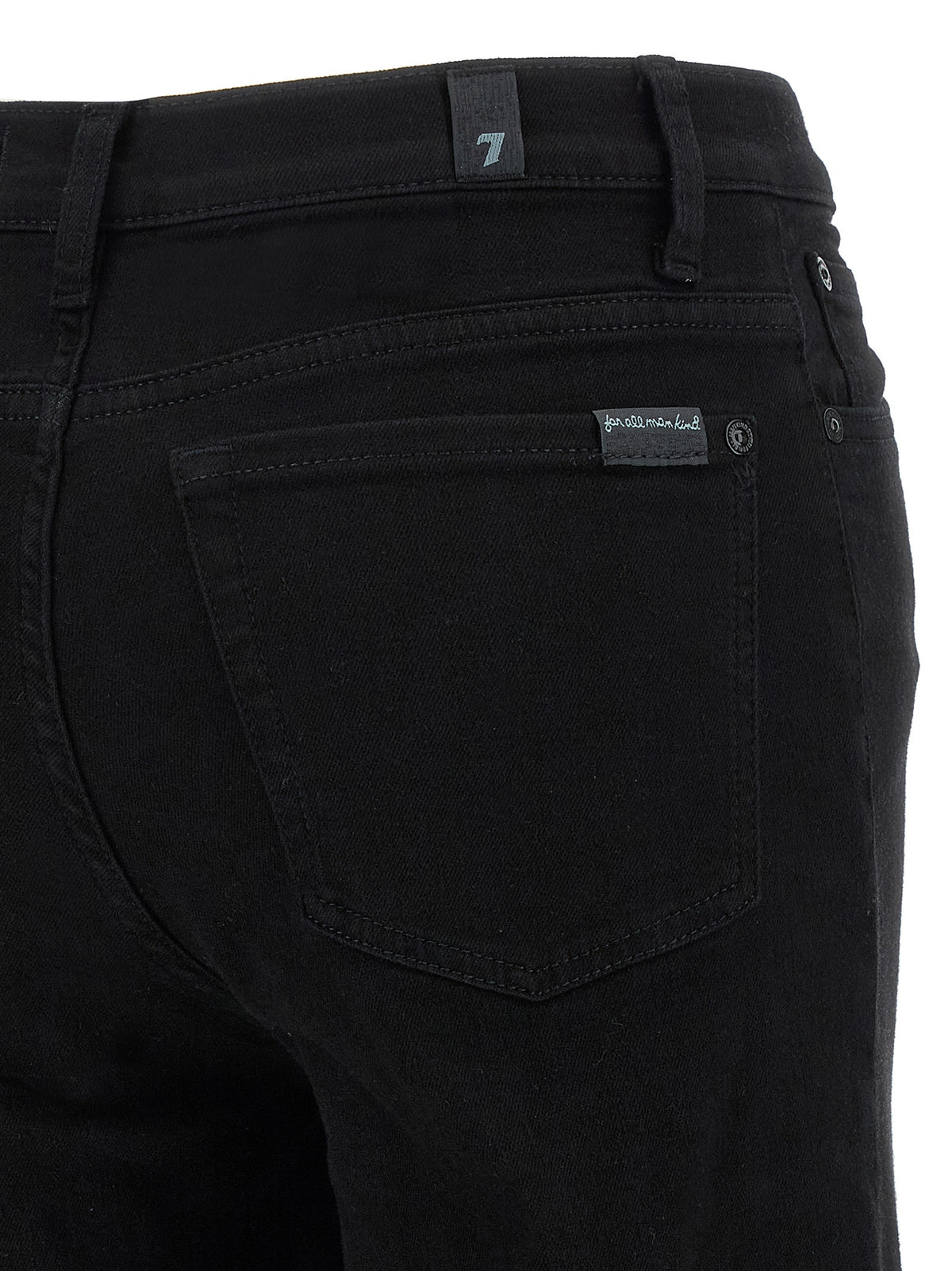 Jean évasé 7 For All Mankind en coton noir