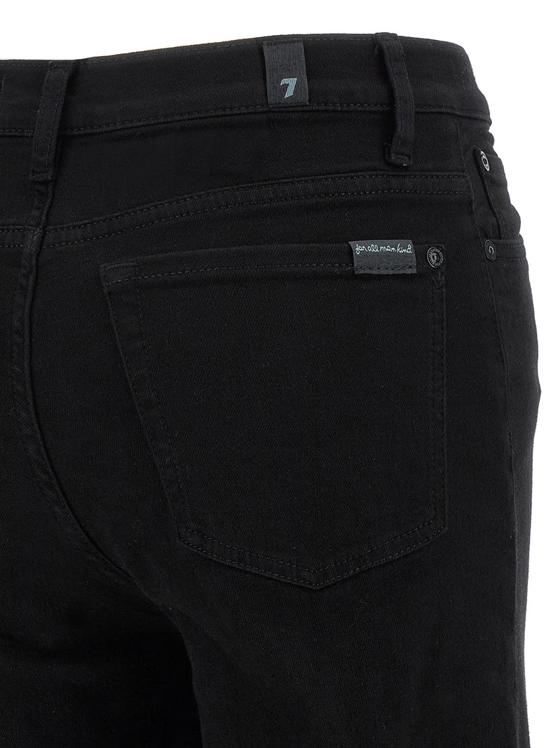 Jean évasé 7 For All Mankind en coton noir
