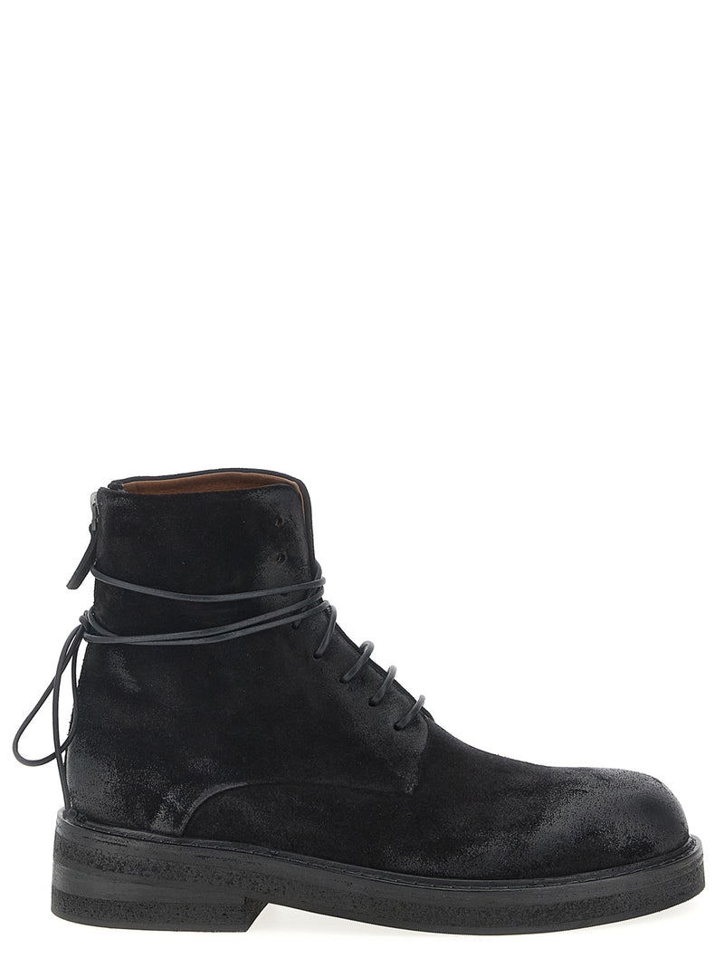 Marsell ‘Parrucca’ Black Cotton Chelsea Boots for Men
