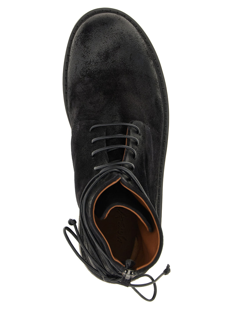 Marsell ‘Parrucca’ Black Cotton Chelsea Boots for Men