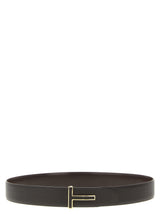 Tom Ford Brown Calfskin Belt