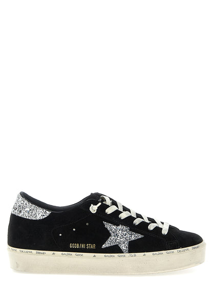 Golden Goose Black Leather Low Top Sneakers