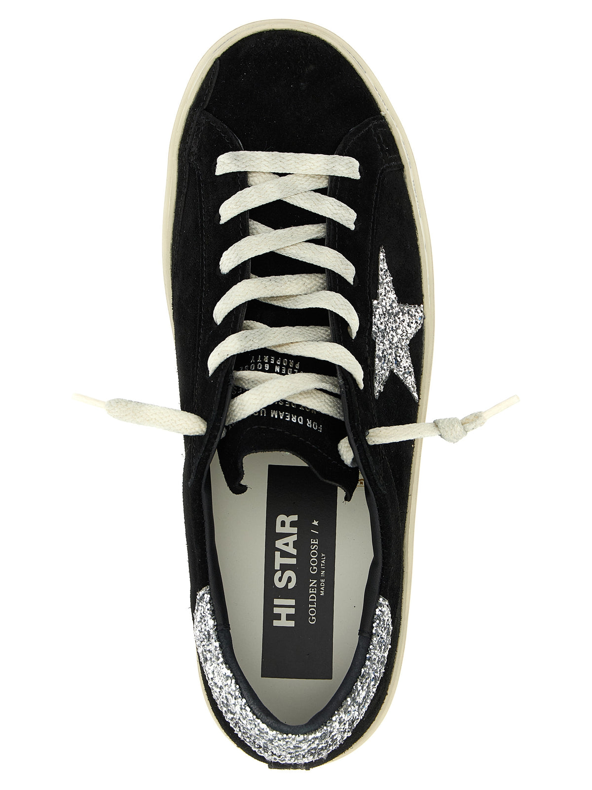 Golden Goose Hi Star Classic Black Leather Low Top Sneakers