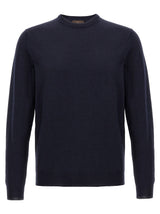 ZANONE Blue Virgin Wool Cardigan - Elegant Flexwool Design