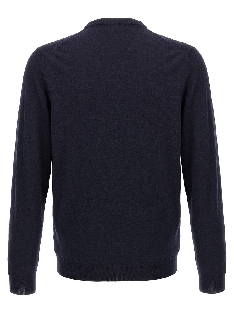 ZANONE Blue Virgin Wool Cardigan - Elegant Flexwool Design
