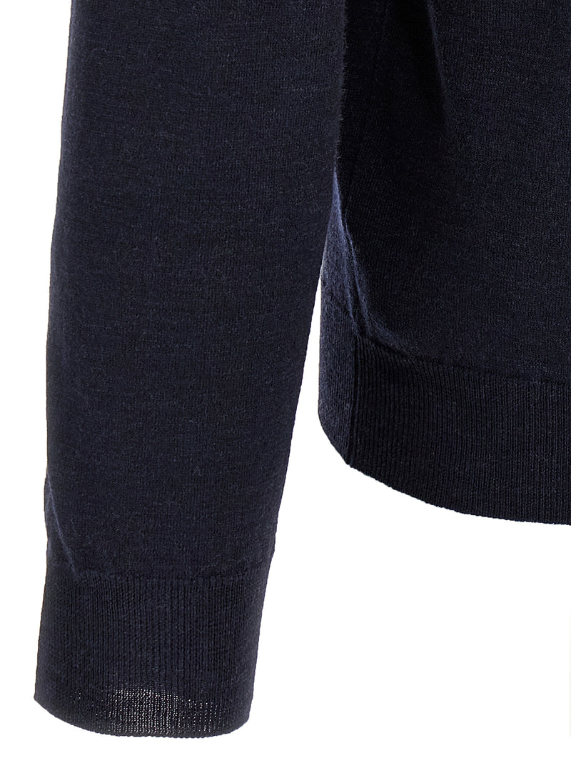 ZANONE Blue Virgin Wool Cardigan - Elegant Flexwool Design