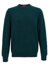ZANONE Bicolor Virgin Wool Cardigan for Men