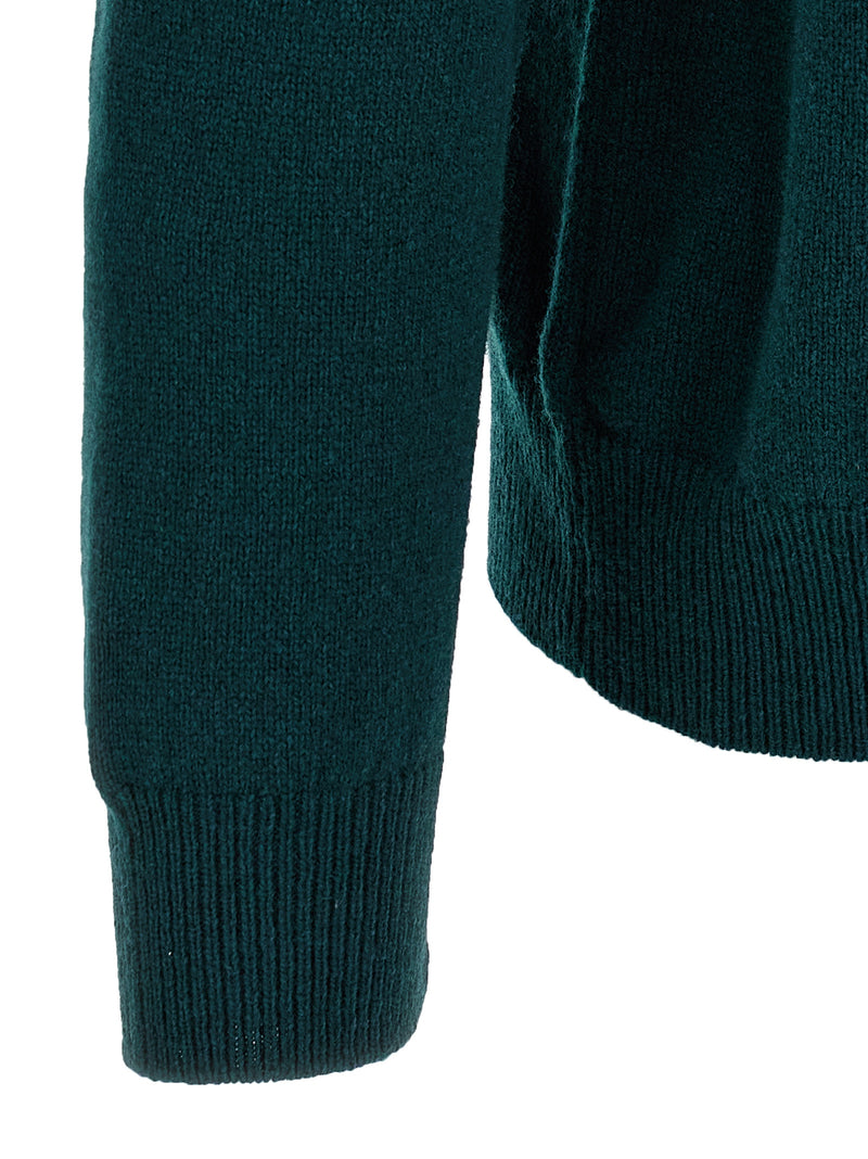 ZANONE Bicolor Virgin Wool Cardigan for Men