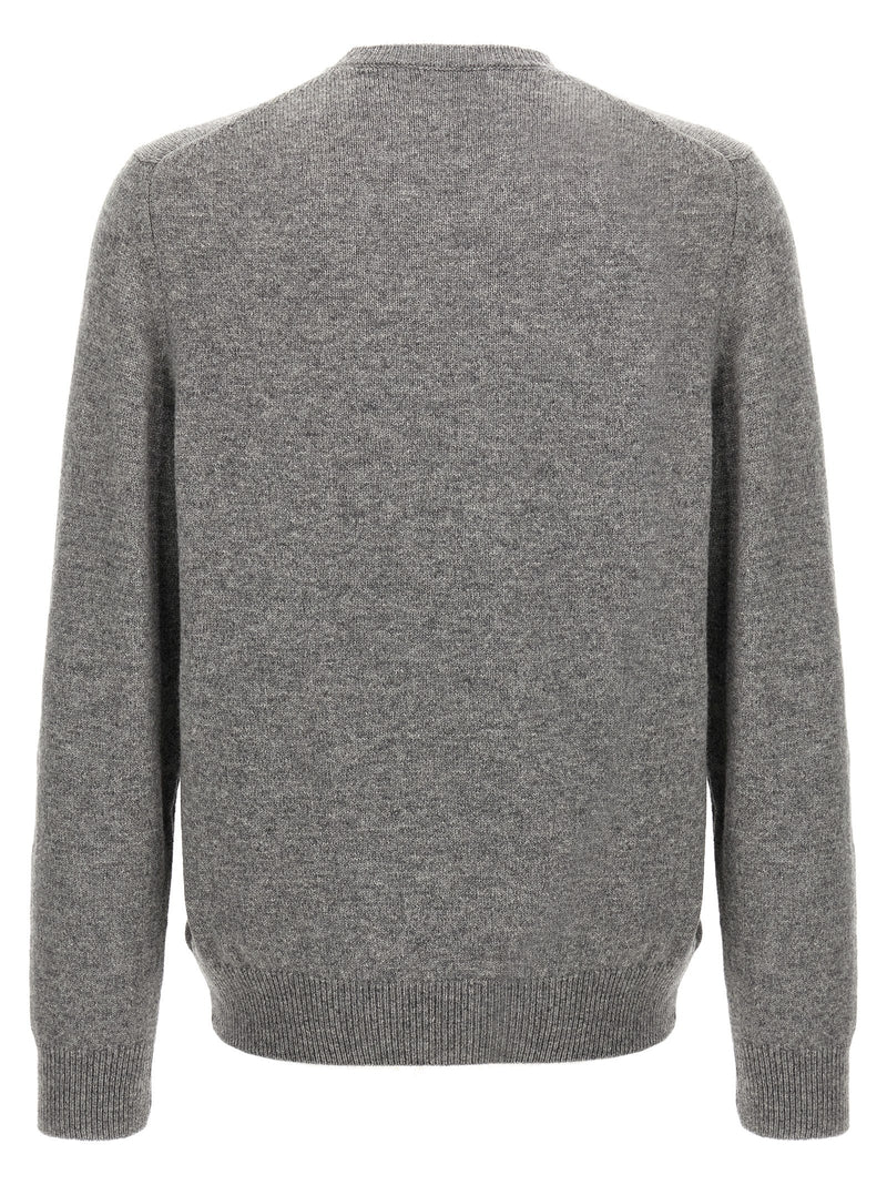 ZANONE Gray Virgin Wool Cardigan for Men