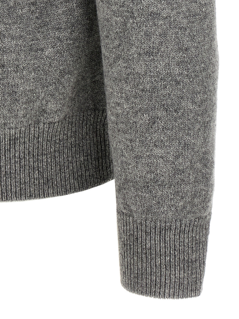 ZANONE Gray Virgin Wool Cardigan for Men