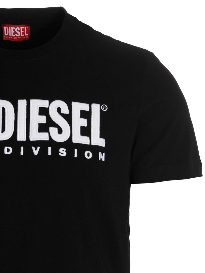 Diesel T-Boxt-Div Black Cotton T-Shirt for Men