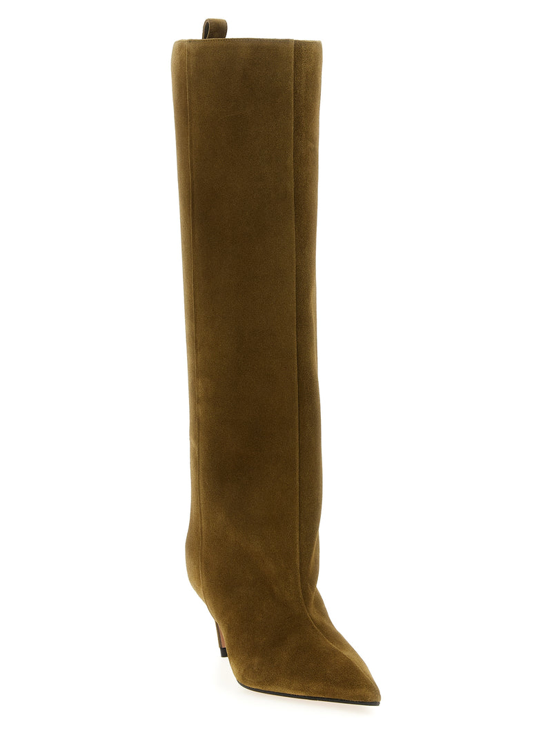 The Attico Bicolor Goatskin Over The Knee Boots