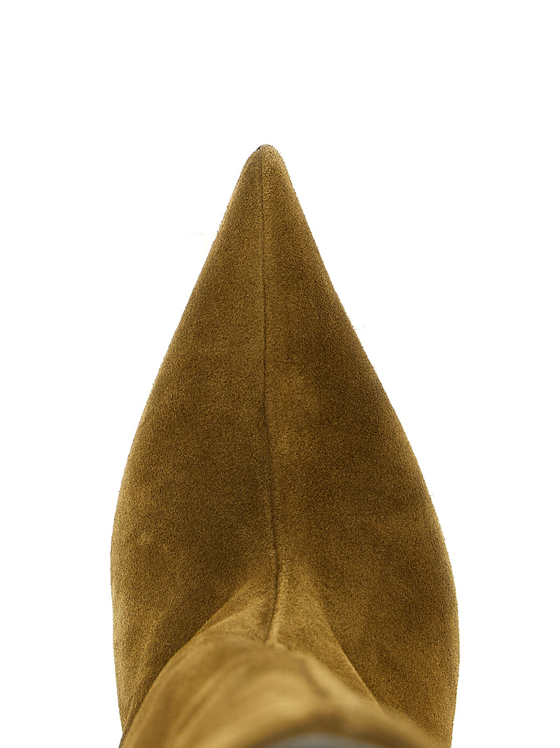 The Attico Bicolor Goatskin Over The Knee Boots