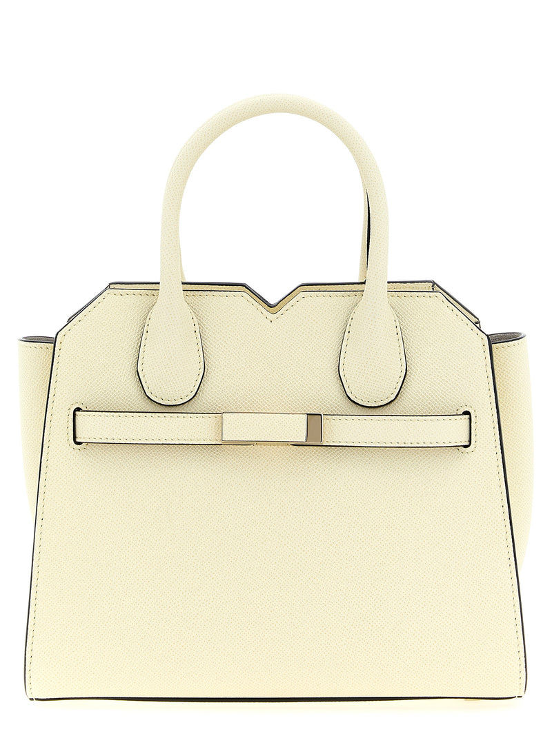 Valextra Milano White Calfskin Mini Handbag