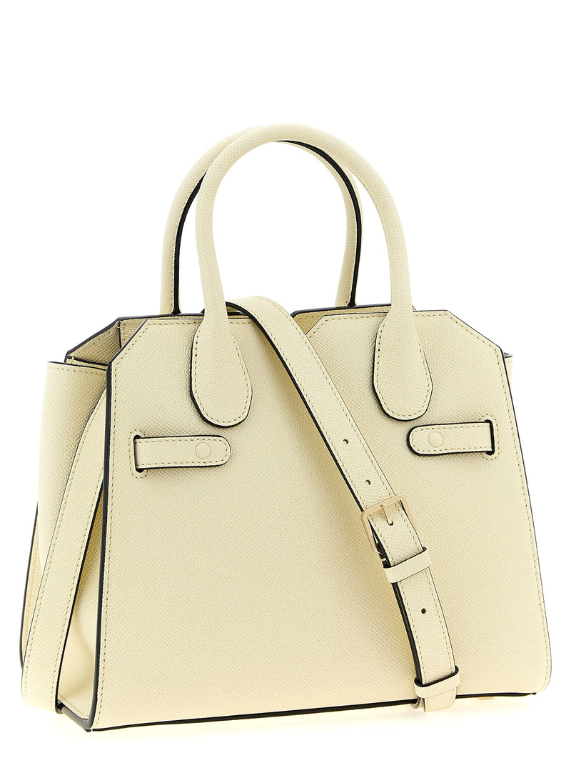 Valextra Milano White Calfskin Mini Handbag