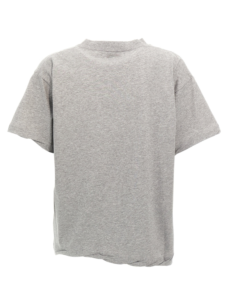 Balenciaga Gray Cotton T-Shirt with CEO Team Logo