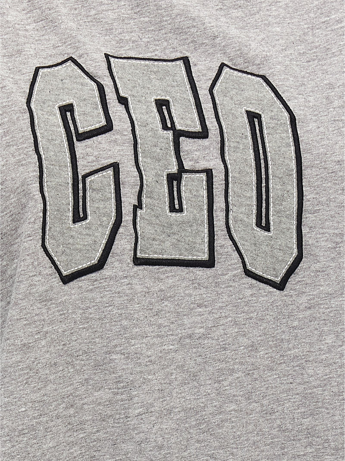 Balenciaga Gray Cotton T-Shirt with CEO Team Logo