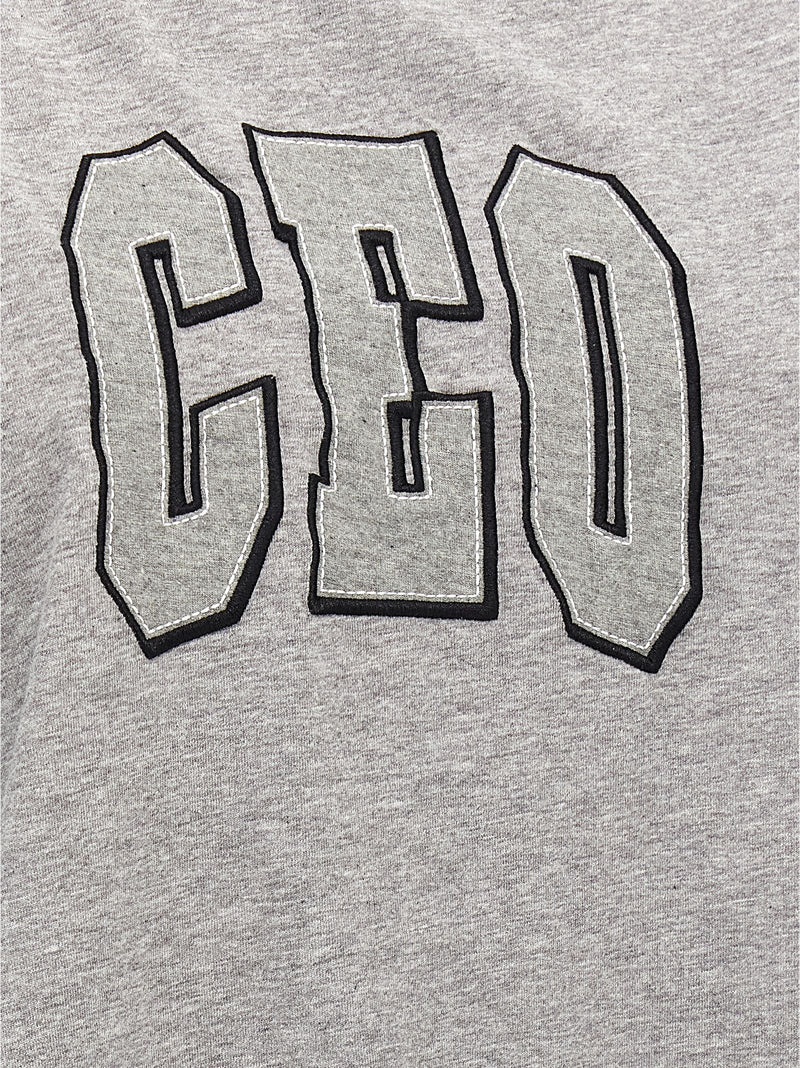 Balenciaga Gray Cotton T-Shirt with CEO Team Logo