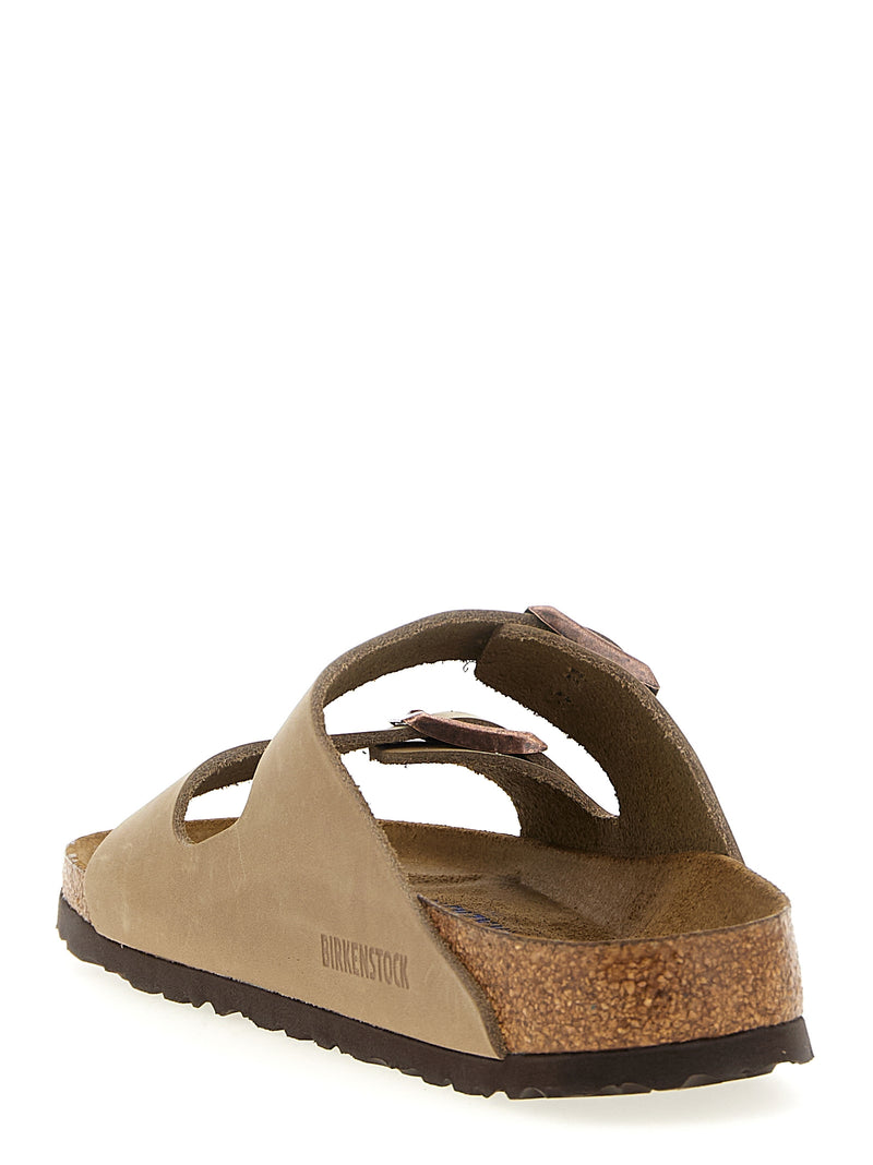 Mules Birkenstock en cuir marron