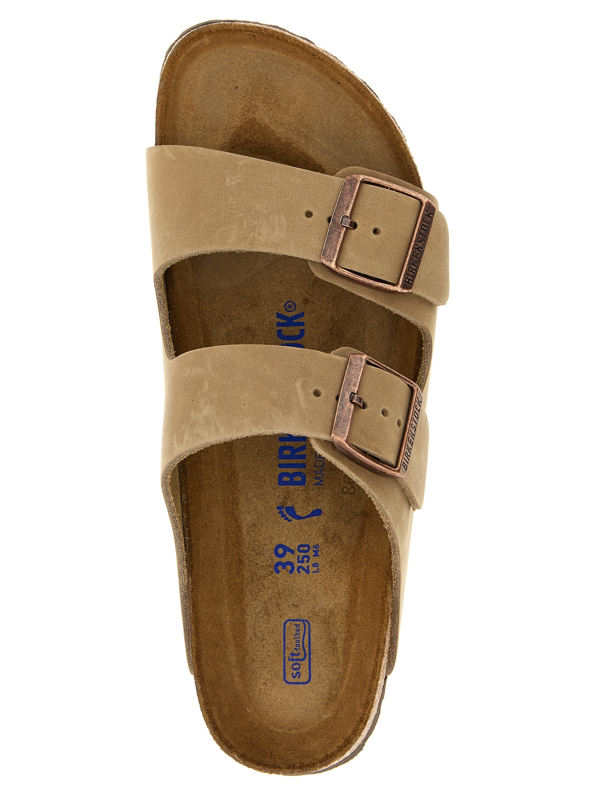 Mules Birkenstock en cuir marron