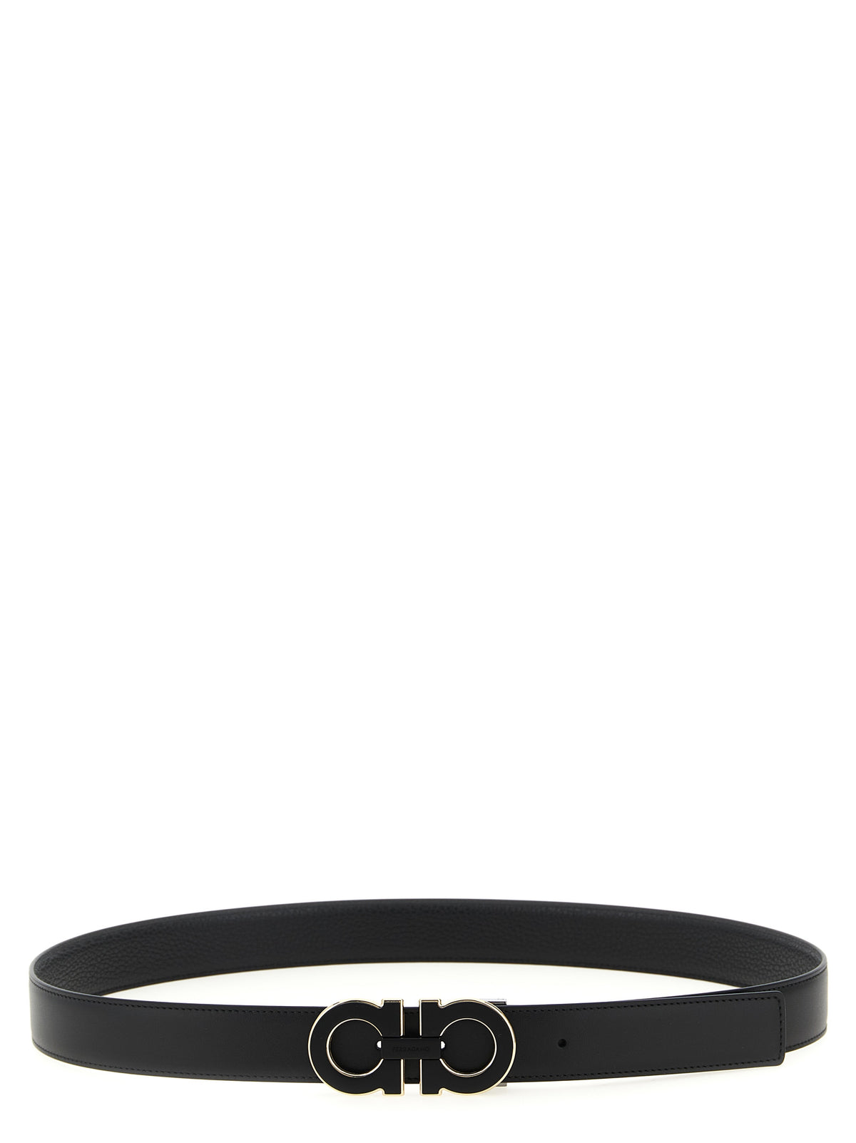 Ceinture Ferragamo en cuir de veau noir