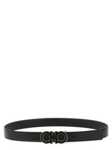 Ceinture Ferragamo en cuir de veau noir