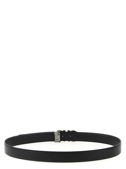 Ferragamo Black Calfskin Regular Belt