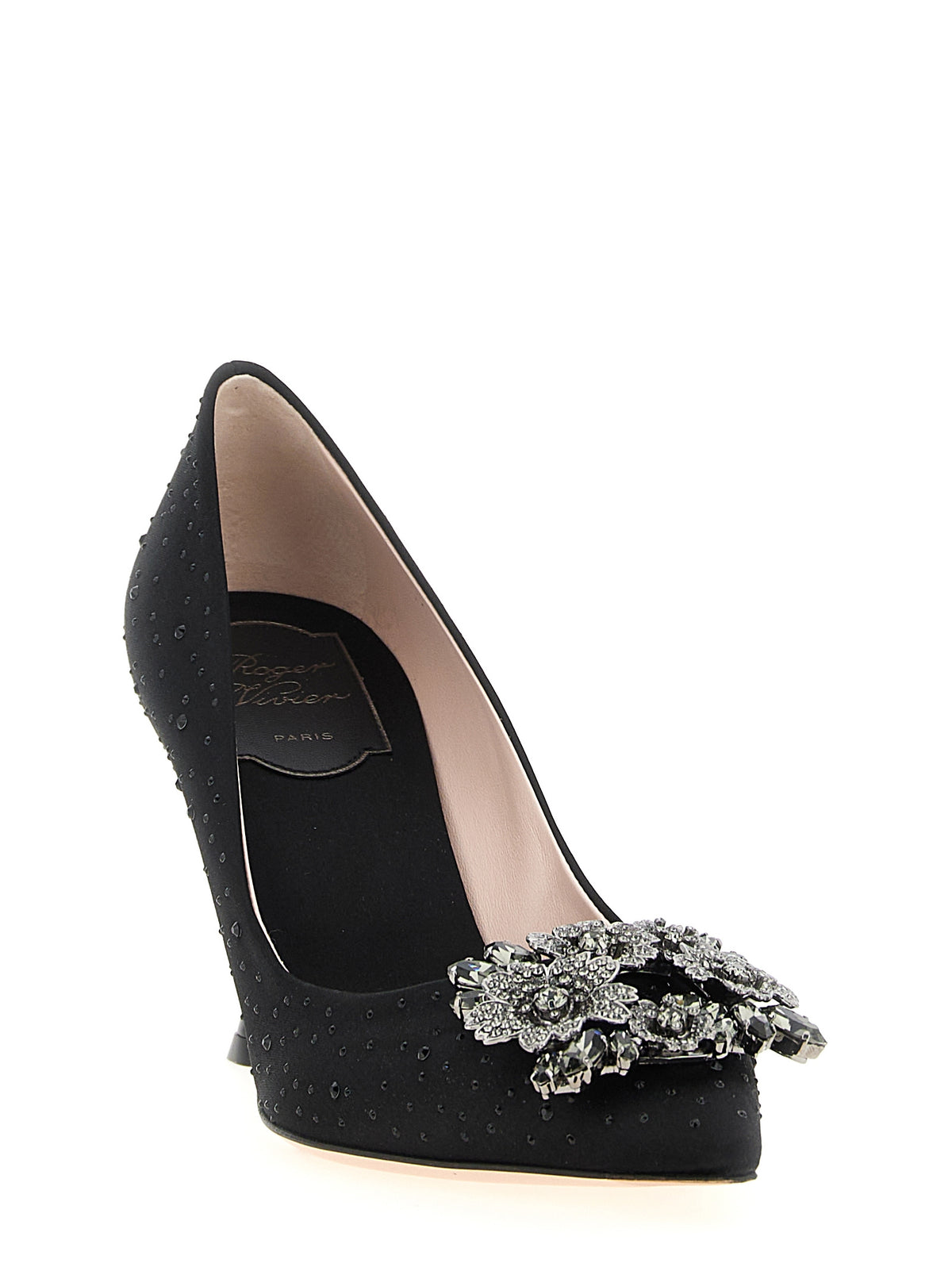 Roger Vivier Black Viscose High Heel Pumps - Efflorescence Model