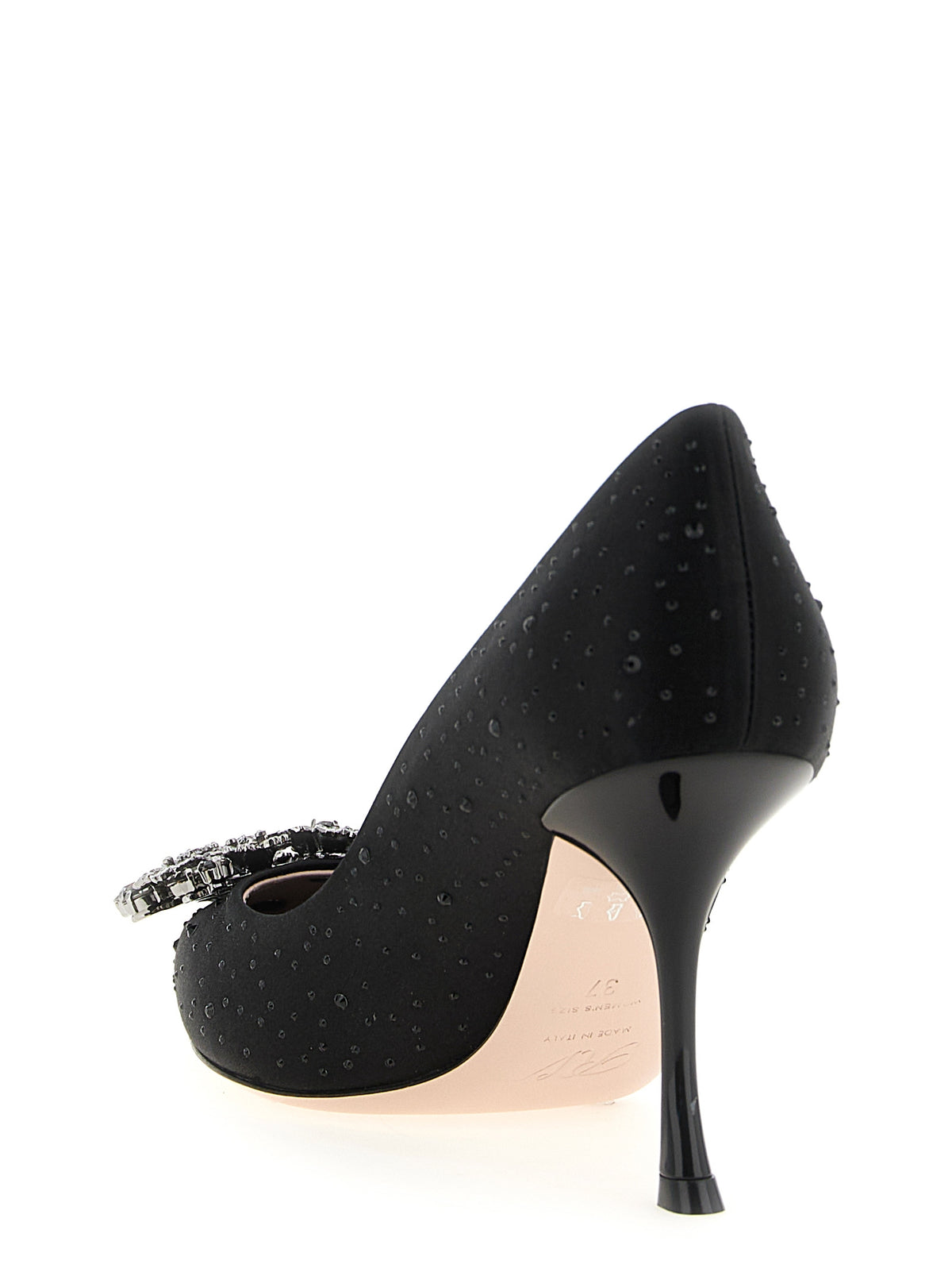 Roger Vivier Black Viscose High Heel Pumps - Efflorescence Model