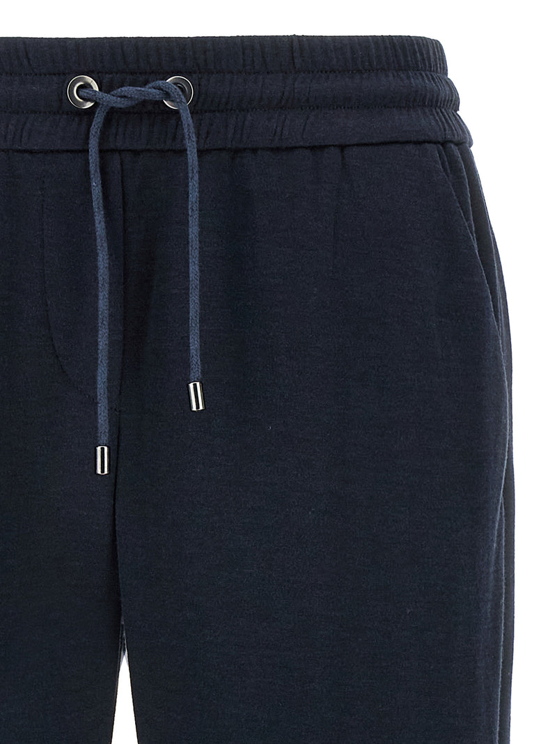 Brunello Cucinelli Blue Cotton Joggers - Luxurious Athleisure Wear