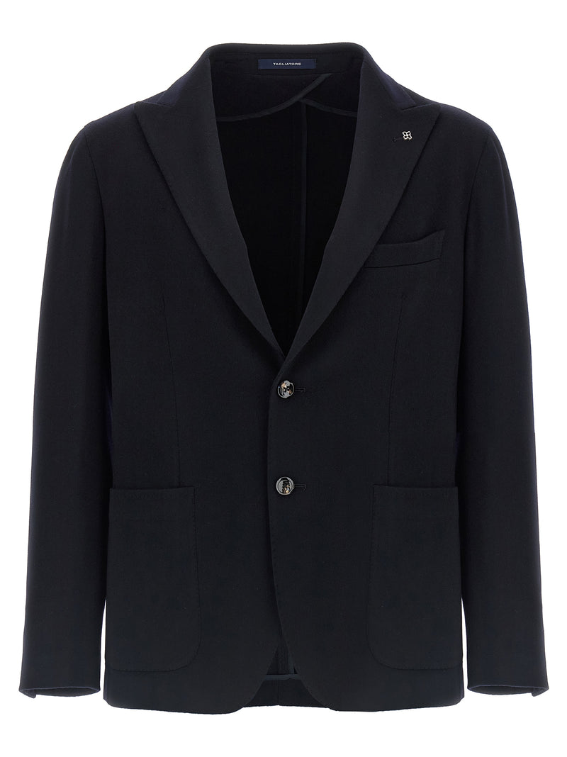 Veste en cachemire bleue Tagliatore