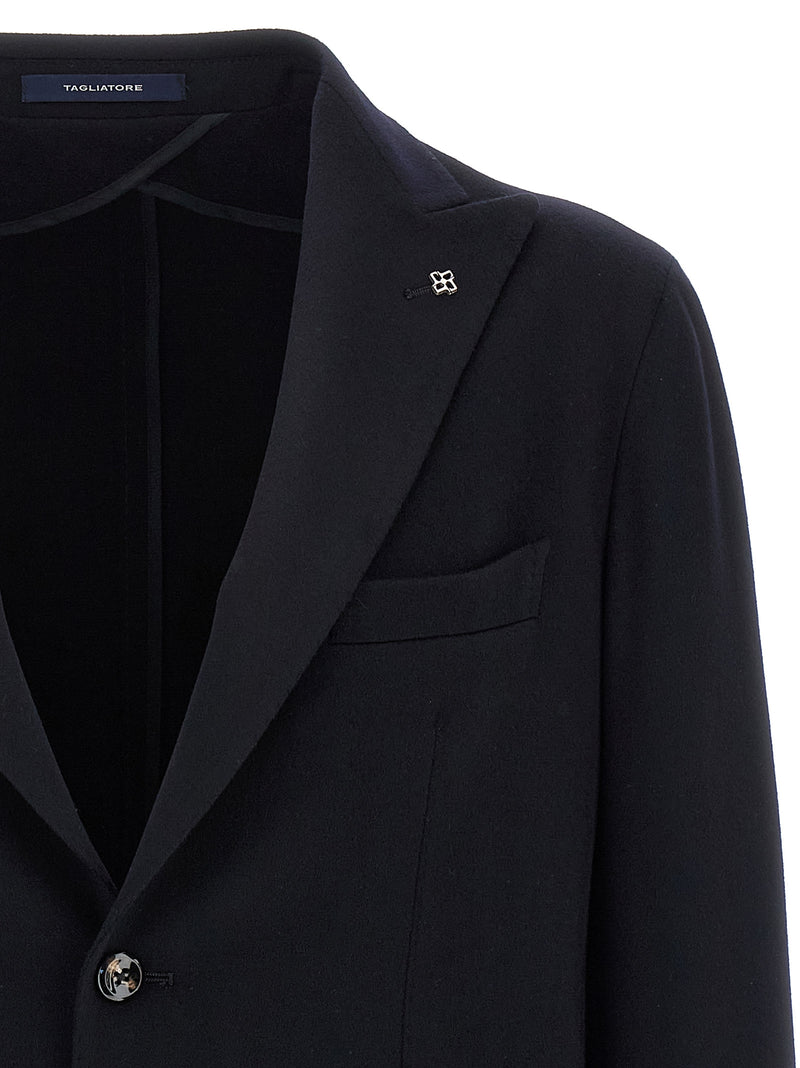 Veste en cachemire bleue Tagliatore