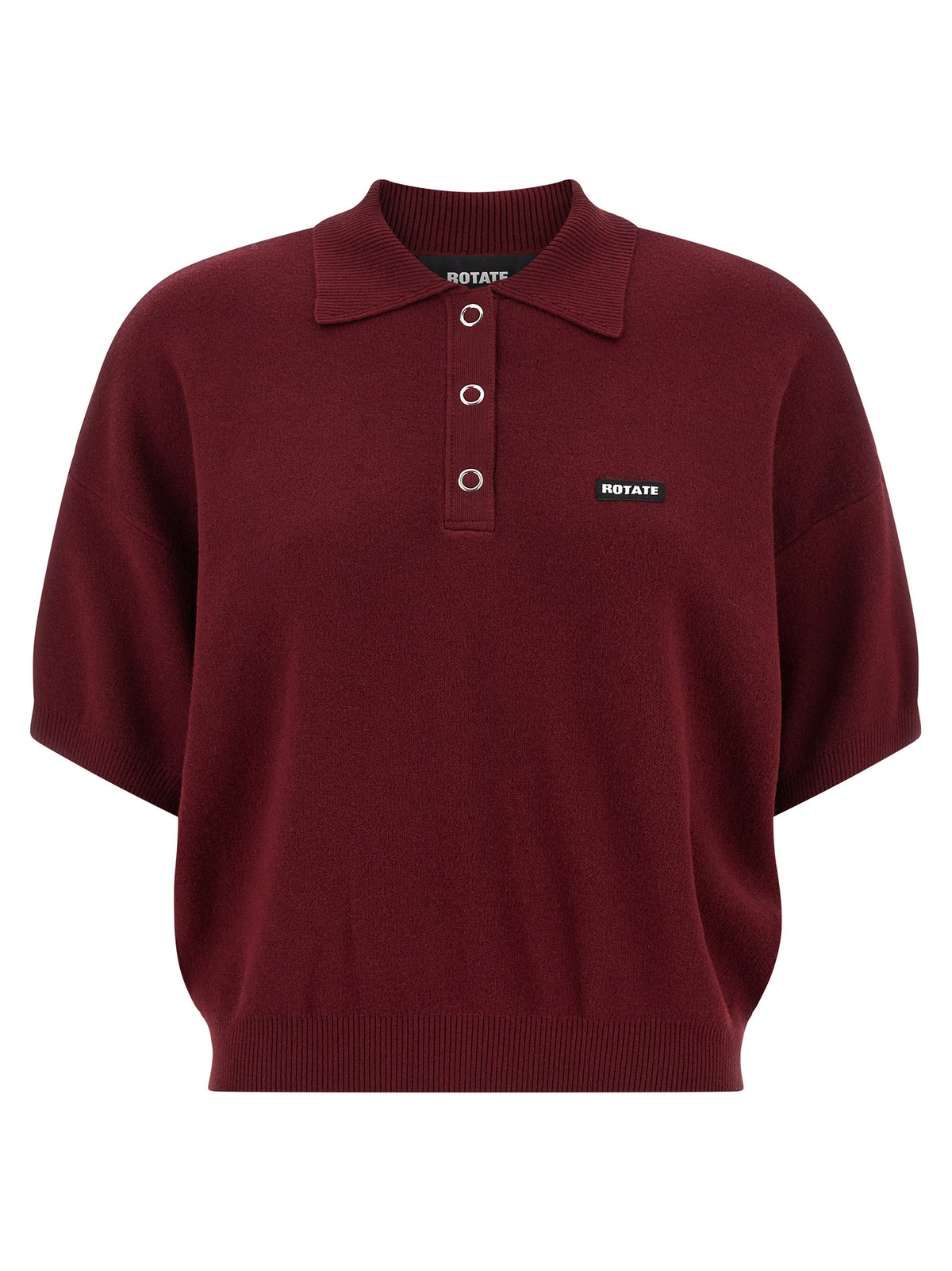 ROTATE BIRGER CHRISTENSEN Polo en mohair bordeaux