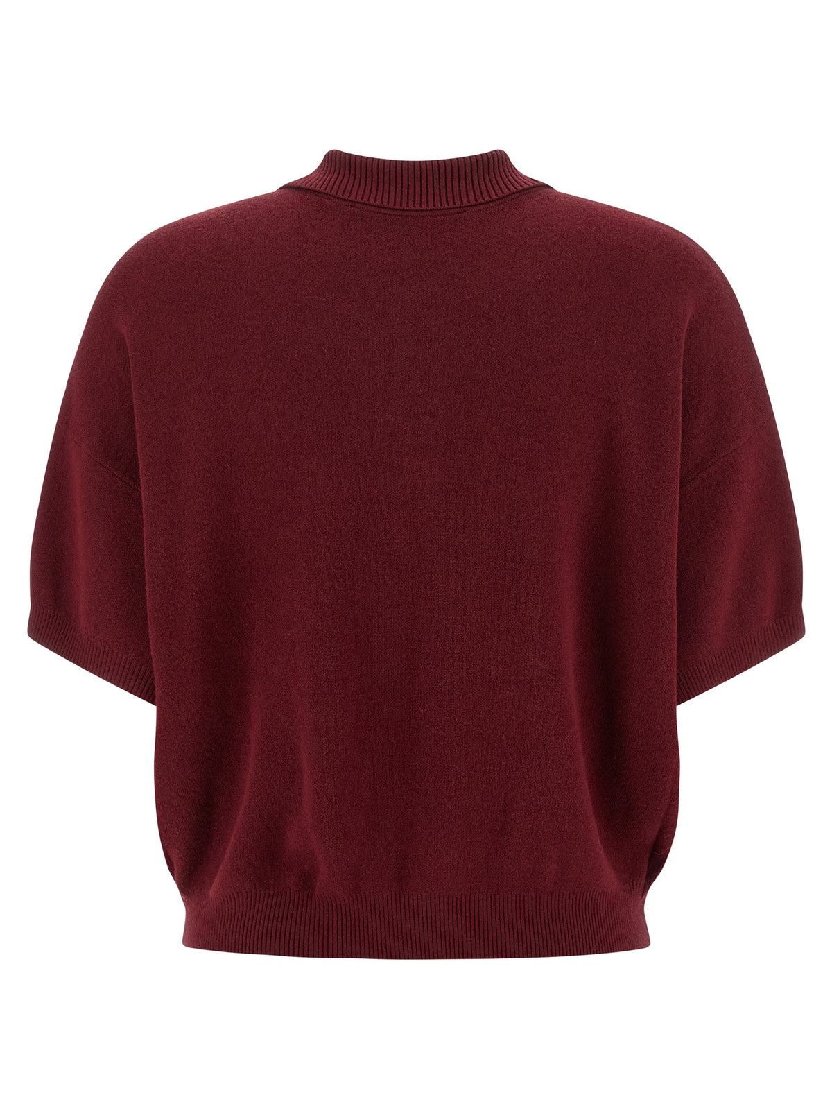 ROTATE BIRGER CHRISTENSEN Polo en mohair bordeaux