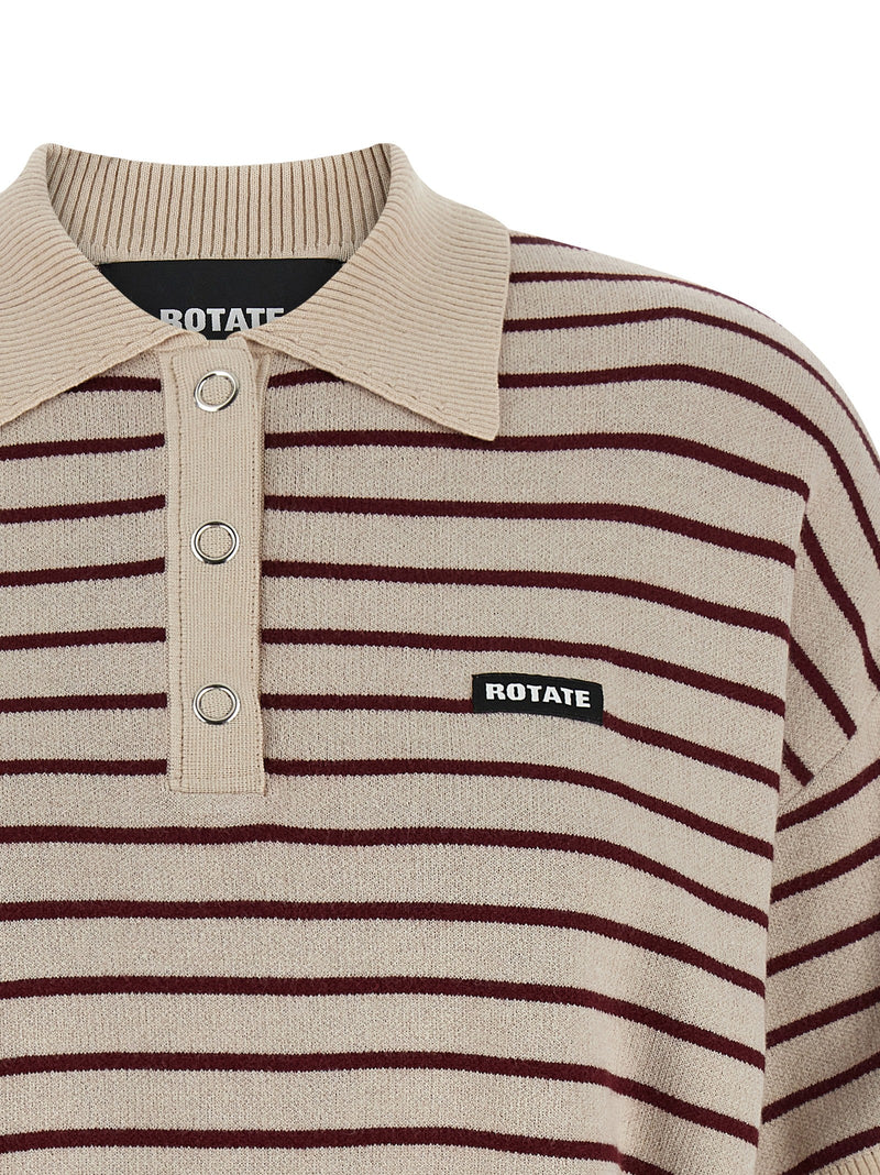 Polo en mohair multicolore ROTATE BIRGER CHRISTENSEN