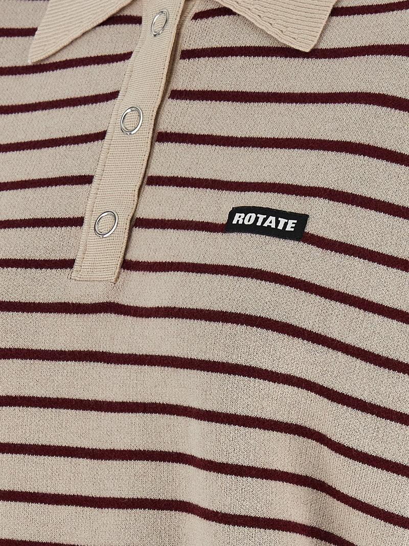 Polo en mohair multicolore ROTATE BIRGER CHRISTENSEN