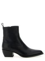 Bottes Chelsea Golden Goose en cuir de vachette noir