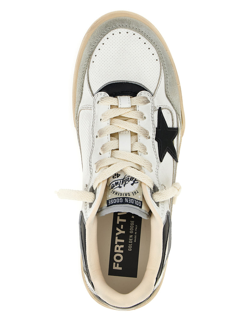 Golden Goose Forty2 Bicolor Leather Athletic Sneakers