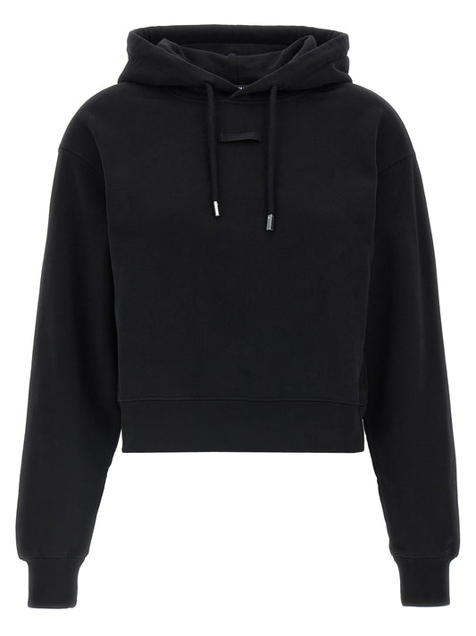 Jacquemus - Sweat à capuche en coton noir
