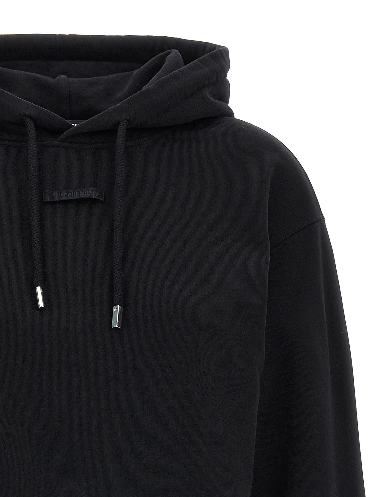 Jacquemus - Sweat à capuche en coton noir
