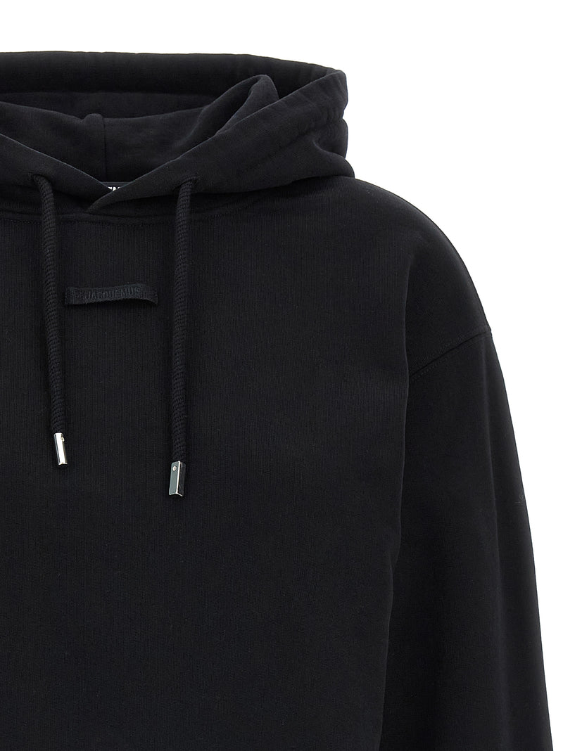Jacquemus - Sweat à capuche en coton noir