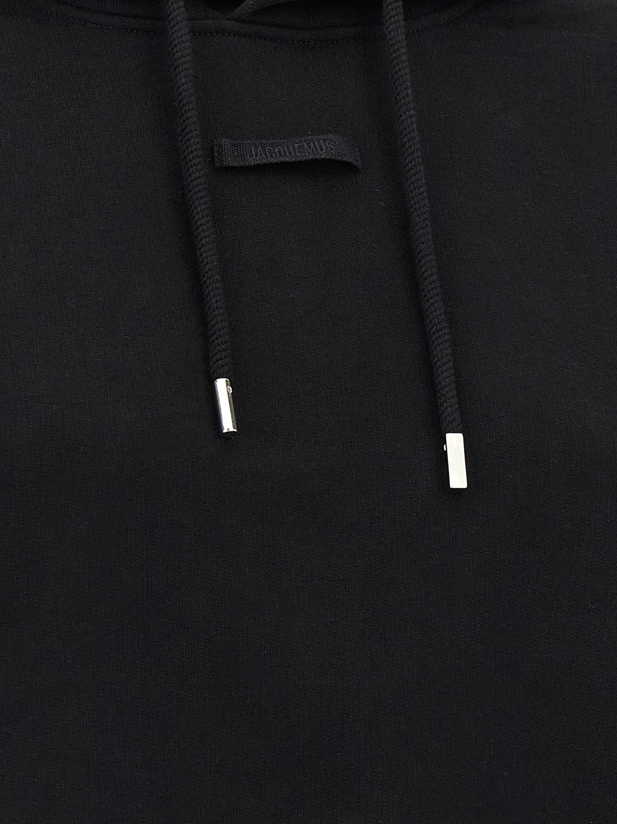 Jacquemus - Sweat à capuche en coton noir