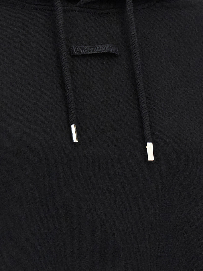 Jacquemus - Sweat à capuche en coton noir
