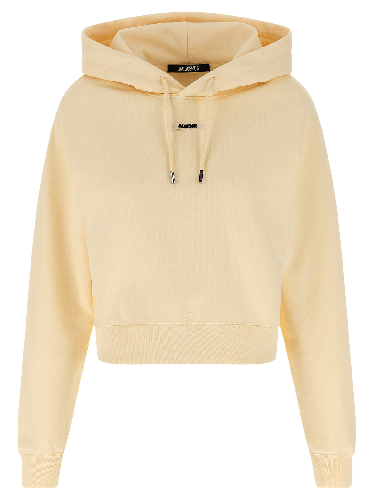 Sweat à capuche en coton beige Jacquemus
