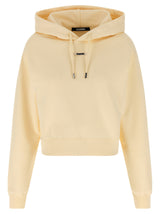 Sweat à capuche en coton beige Jacquemus